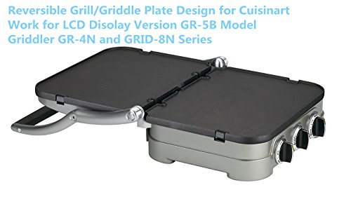 UsKitchen Reversible Grill/Griddle Plate for Cuisinart Griddler GR-4N 5-in-1 - Grill Parts America