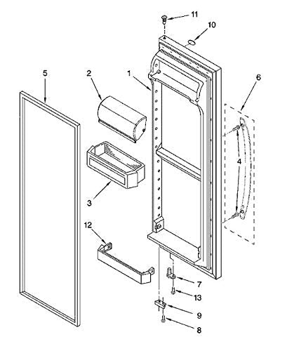 2187172 Door Shelf Bin for Whirlpool for Frigidaire Whirlpool Kenmore Refrigerator PS328468 - Grill Parts America