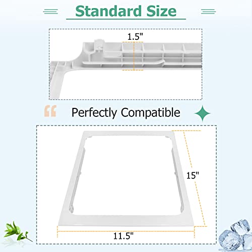 W10861519, W10628698 Deli Drawer Hanger, Meat Drawer Shelf Compatible with whirlpool Refrigerator WRT311/WRT318/WRT148/WRT511 Some models (not all) Part Number: AP5999492, 4382323, PS11731608 - Grill Parts America