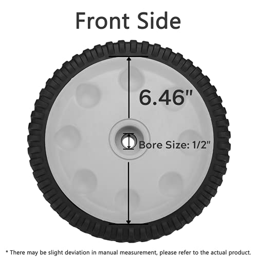 Front Drive Wheel Replacement 734-04018C Compatible with Troy Bilt Lawn Mower - Drive Wheel Fit for MTD Snapper Troy Bilt Tuff-Cut 210 TB210 TB230 TB240 Self Propelled Mower, Replace 734-04018A - Grill Parts America