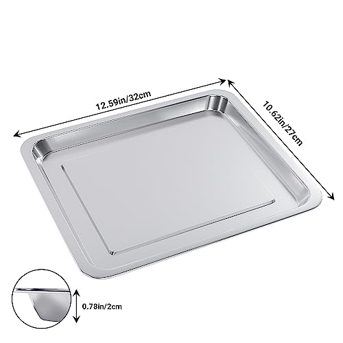 Stainless Steel Baking Tray Pan Compatible with Cuisinart Toaster Oven Tray, Suitable for Cuisinart Air Fryer TOA-060 and TOA-065 - Grill Parts America