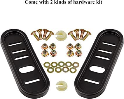 Mowtiler 490-241-0010 Snowblower Skid Shoes for Universal Snow Thrower with Shear Pins Carriage Bolts - Grill Parts America