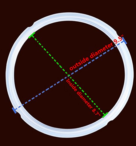 Kitchen Pressure Cookers Replacement Floater & Sealer and Sealing Ring Silicone for IP-DUO60, IP-LUX60, IP-LUX50, Smart-60, IP-CSG60 - Kitchen Parts America