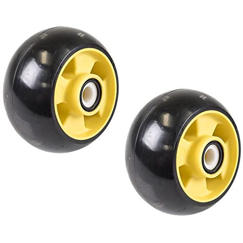 John Deere AM115488 Plastic Deck Wheels 2-Packk 325 335 345 Series Lawn & Garden Tractors - Grill Parts America