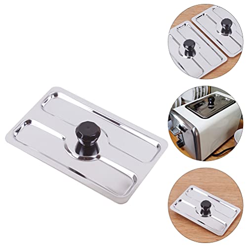 BESPORTBLE Metal Toaster Dust Cover Stainless Steel Electric Bread Maker Upper Cover Toaster Appliance Top Cover for Bread Machine Part Accessories - Grill Parts America