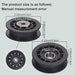 587973001 587969201 Idler Pulley Assembly Compatible With Husqvarna Craftsman Walk-Behind Lawn Mowers, for Lawn Mower Decks Idler Pulley HU725AWD/BBC, HU725AWDHQ, LC221RH Replaces Previous 581904001 - Grill Parts America