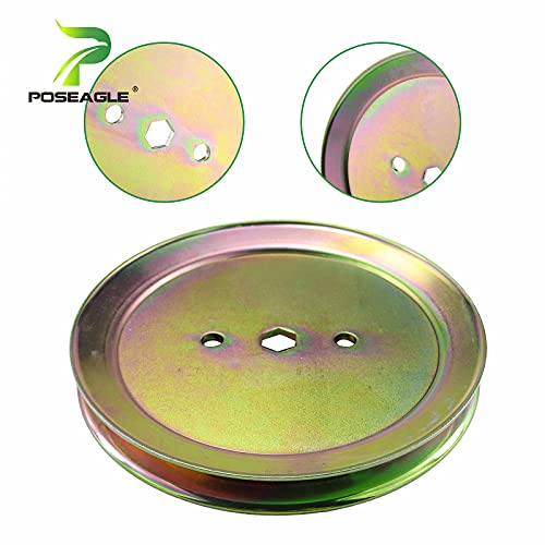 POSEAGLE GX20367 Pulley Replaces GX20367 John Deere Pulley GX20367, John Deere GX20367 Spindle Pulley, John Deere UC23728 for John Deere L100, L110, D105, D110, D130, LA105, LA110, LA115 Lawn Decks - Grill Parts America