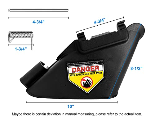 budrash 731-07131 Lawn Mower Side Chute for Troy Bilt TB110, TB130, TB200, TB230, TB240, Durable Side Discharge Chute Also for Most MTD, Cub Cad et, Craftsman Self Propelled Walk-Behind Mower - Grill Parts America