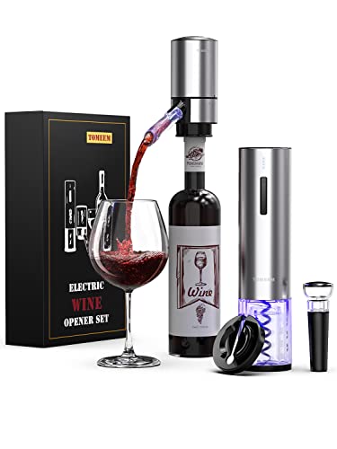 Electric Wine Opener Set, Tomeem Wine Gift Set with Rechargeable Wine Opener - Kitchen Parts America