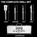 Dad Gifts from Daughter, Fathers Day Dad Gifts for Him Heavy Duty Grilling Accessories Kit for Backyard BBQ, Thick Stainless Steel Grill Utensils with Non-Slip Handle Tool for Man on Birthday - Grill Parts America