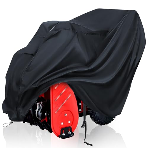 2win2buy Snow Blower Cover, All Weather Premium Waterproof Dustproof Snow Thrower Cover Heavy Duty Superior UV Protection Universal Fit with Storage Bag (50.39" L x 32.67" W x 40.15" H) - Grill Parts America