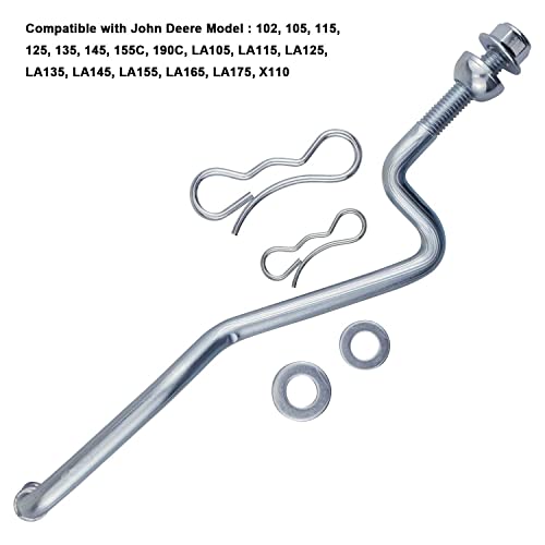 GX20497 Front Draft Arm Kit - Compatible with John Deere GX20497A M112982 H135891 24M7044, for Mower Deck Lift Linkage Arm 102 115 125 155C D155 LA L100 L120 L130 LA120 D140 X S E Series, w/Hardware. - Grill Parts America