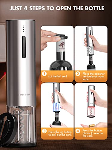 Electric Wine Opener Set, Tomeem Wine Gift Set with Rechargeable Wine Opener - Kitchen Parts America