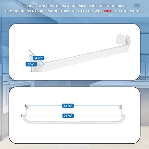 UPGRADED Lifetime Appliance 240534901 Door Shelf Rack Bar Compatible with Frigidaire Kenmore Refrigerator Replacement Shelves Door Bin Frigidaire Replacement Parts | Refrigerator Parts & Accessories - Grill Parts America