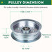 Flat Idler Pulley 756-05034 GY20629 GY22082 GY20110 for John Deere D100 D120 D140 D150 LA100 LA105 LA110 L110 L120 L130 Fits 42" 48" Decks Lawn Mowers (3 Pack) - Grill Parts America