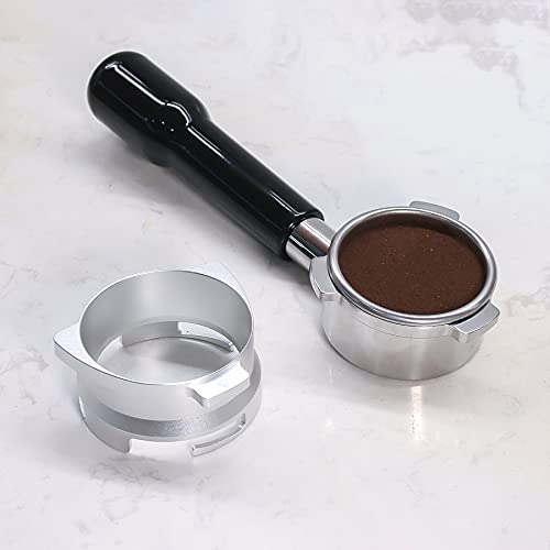 FIRJOY 54mm Espresso Dosing Funnel for Breville Barista Portafilters (Aluminum Alloy-Silver) - Kitchen Parts America