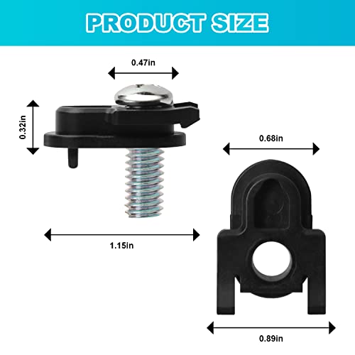 WR01X39781 Refrigerator Door Handle Fastener & for Fits GE Refrigerator Freezer Handle Replacement Parts Compatible Model AP7175647 WR01X25070（2 Pcs） - Grill Parts America