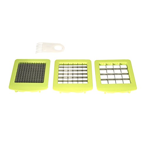 QuickPush food chopper (BR-QP-02): Replacement set of 3 blades and 1 cleaning brush - Kitchen Parts America