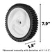 532403111 Front Drive Wheels Fit for Craftsman Mower - 194231X427 Front Drive Tires Wheel Fit for Craftsman & HU Front Wheel Drive Self Propelled Lawn Mower Tractor, 2 Pack, White - Grill Parts America