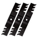 AEagle Mower Mulching Blade for Cub Cadet 48 inch Deck GT2148 Recon Z-Force LZ48 PRO-Z 100 02005017-X 942-04417-X, Toothed 3 Pack - Grill Parts America