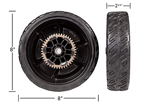 WILDFLOWER Tools Lawn Mower Wheel Kit for HRN216, 2 Rear 42710-VR8-N00ZA & 2 Front 44710-VR8-N00ZA - Grill Parts America