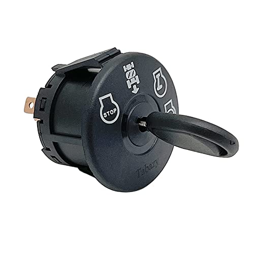 Starter Ignition Switch with Key 4-Position 7-Terminals Compatible with Husqvarna, AYP, Craftsman, Sears, Poulan Lawn Mower Rider Replace 532193350 193350 - Grill Parts America