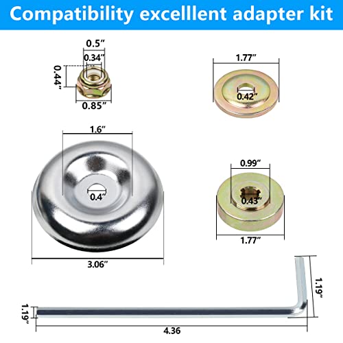 6 Inch Wire Wheel Brush Trimmer Replacement Garden Grass Weed Lawn Mower Weeding Tray with 1 Inch (25mm) Hole for Rust Removal Paving Stone Pavement Joints or Driveway - Grill Parts America