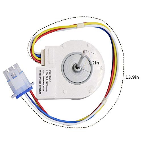 WR60X10185 Evaporator Fan Motor for General Electric Refrigerator by AMI PARTS,Replaces Part Numbers WR23X10353 WR23X10355 WR23X10364 PS1019114 AP3875639 WR60X10043 WR60X10154 - Grill Parts America