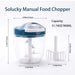 Vegetable Processor, Manual Food Chopper, 900ml/30oz Portable Hand-Powered Food Chopper, Compact Handheld Onion Chopper, Kitchen Tools Food Masher, Garlic Squeezer Slicer, Pepper Cut - Kitchen Parts America