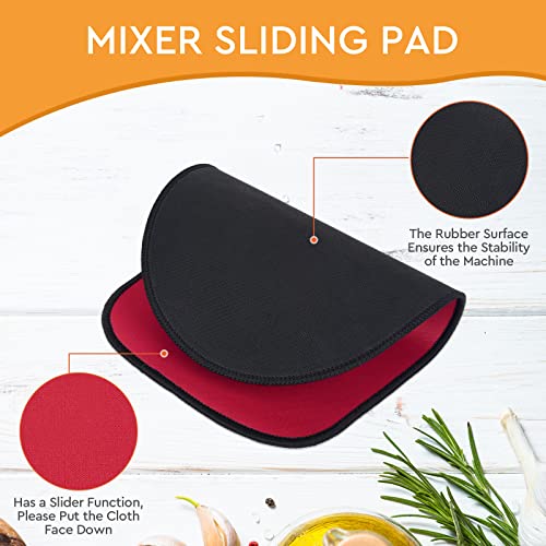 Mixer Sliding Mat for KidchenAid Stand Mixer, Mixer Mover Sliding Mat Pad Appliance Slider, Mixer Glide Mats, Perfect Mixer Accessory for KitchenAid, (Fit for Tilt Head 4.5-5 Quart, Red) - Kitchen Parts America