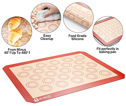 Stainless Steel Baking Sheet Tray Cooling Rack with Silicone Baking Mat Set - Kitchen Parts America