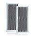 Giliglue Microwave Charcoal Filter Replacement Compatible with GE JX81H, WB02X10956, WB02X11544, WB2X10956, Microwave Filter Replacement Parts- 4 x 8-5/8 x 3/8 Inch, 2 Pack - Grill Parts America