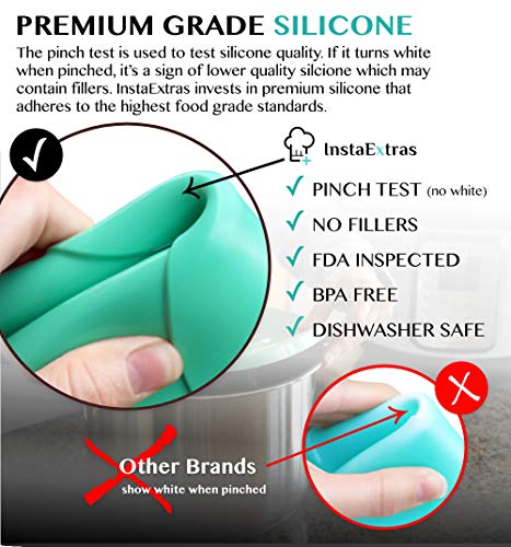 Silicone Lid Fits Instant Pot - 6 Quart Inner Pot Cover for IP Duo-60, Nova, Plus, Max, Lux, Gem, Viva, Smart Wifi & More - Best Insta-Pot Sealing Lid for 6 QT Pressure Cookers – Fits 5qt 6qt Models - Kitchen Parts America