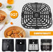 Air Fryer Accessories for Instant Vortex 6 in 1 6QT Gourmia GAF735 6 QT Air Fryer, Original Replacement Air Fryer Grill Plate Grill Pan Crisper Plate Tray Rack Parts, Dishwasher Safe - Grill Parts America