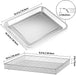 stainless Steel Baking Tray Pan and Air Fryer Basket Compatible with Cuisinart Airfryer TOA-060 and TOA-065 and TOA-070 (with Cuisinart TOA-060 and TOA-065) - Grill Parts America