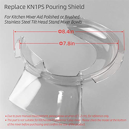 Pouring Shield for KitchenAid 4.5 Mixers - Replace KN1PS Pouring Shield Mixers Parts & Accessories - Kitchen Parts America