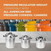 Pressure Regulator Weight Fit for All American 21.5qt,30qt,41qt Pressure Cooker Canner,Part of the Automatic Pressure Control - Fits All Our Pressure Cookers/Canners with a Vent Pipe - Grill Parts America