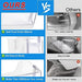 (2 PACK) UPGRADED DA97-08348A Refrigerator Door Shelf Bin Compatible with Samsung Refrigerator Part RS265TDRS RS25H5111BC RS25H5111SR Door,For DA63-05215A Refrigerator Middle Door Bin Guard Assembly - Grill Parts America