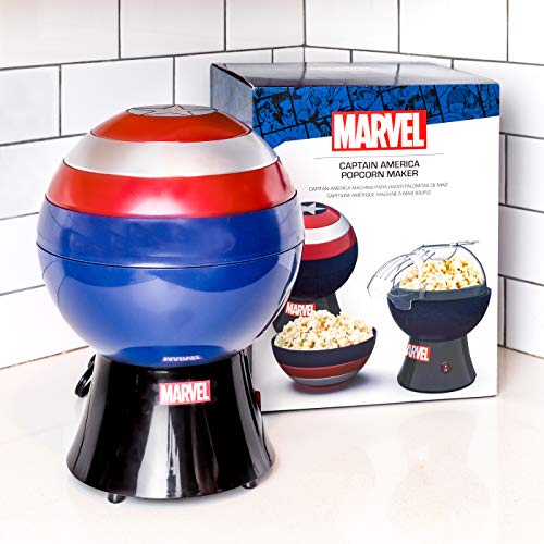 Marvel Legends Captain America Popcorn Maker - Captain America Shield Popcorn Bowl - Captain America Shield Air Popcorn Popper, Marvel Gifts - Kitchen Parts America