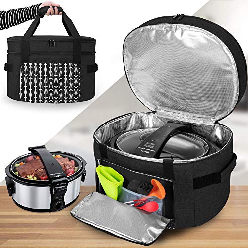 YARWO Slow Cooker Travel Bag with Bottom Board - Kitchen Parts America