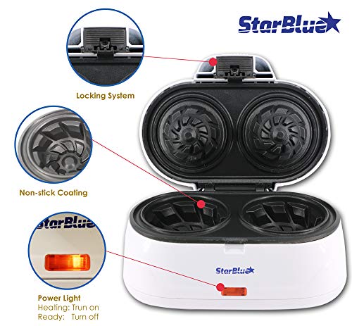 Double Waffle Bowl Maker by StarBlue - White - - Kitchen Parts America