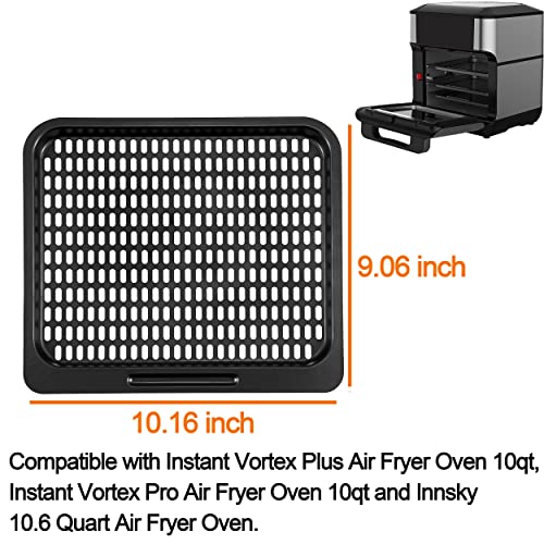 Cooking Tray for Instant Vortex Plus 10 Quart Air Fryer,3 Pcs Replacement Cooking Trays for Innsky 10.6 Quart Air Fryer Oven,Nonstic Cooking Rack,Air Fryer Replacement Parts and Accessories - Grill Parts America