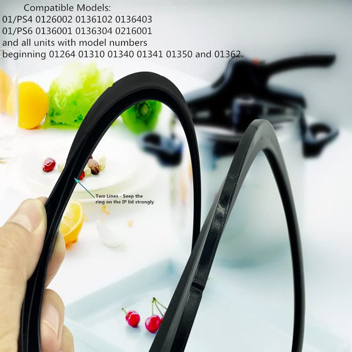 Sigely 09936 Pressure Cooker Sealing Ring/Gasket Overpressure