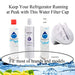 Reyhoar Refrigerator Water Filter Cap Replacement Part 2186494W - Compatible with Whirlpool & Kenmore & Roper Refrigerators - Replaces WP2186494W, 2186884W, 4392865, 4392869 - Grill Parts America