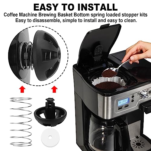 Coffee Machine Brewing Basket Bottom spring loaded stopper kits Fits for Hamilton Beach CoffeeMaker Brew Basket 990117900 990237500 - Grill Parts America