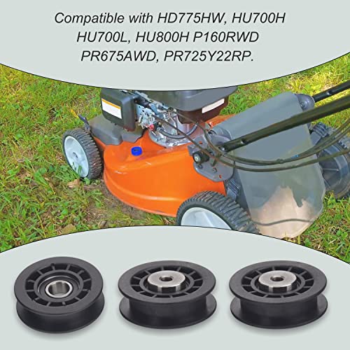 587973001 587969201 Idler Pulley Assembly Compatible With Husqvarna Craftsman Walk-Behind Lawn Mowers, for Lawn Mower Decks Idler Pulley HU725AWD/BBC, HU725AWDHQ, LC221RH Replaces Previous 581904001 - Grill Parts America