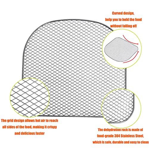 Hoqqf Dehydrator Racks Compatible with 6qt Chefman Caynel and Power Air Fryer Oven - Grill Parts America