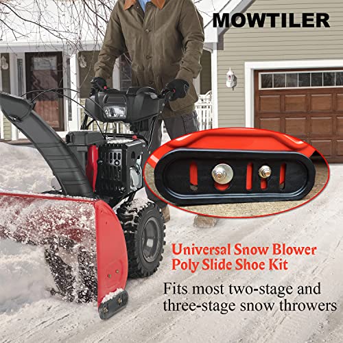 Mowtiler 490-241-0010 Snowblower Skid Shoes for Universal Snow Thrower with Shear Pins Carriage Bolts - Grill Parts America