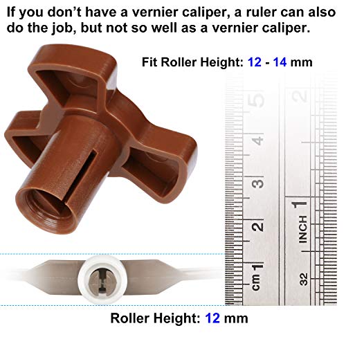 Jolaxy Microwave Turntable Coupler for 12mm 14mm Rollers, Microwave Oven Roller Guide Support with"D" Port, Fit Roller Height 12mm 14mm - Grill Parts America