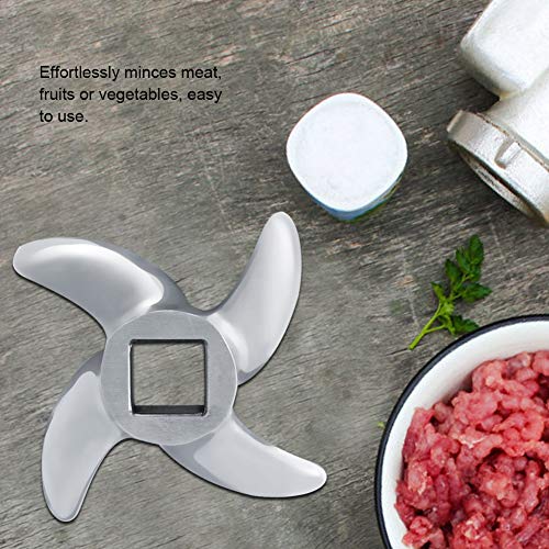 Meat Grinder Blades 12 22 32 Optional, Stainless Steel Mincer Knife, Cross Shaped Cutter Mincer Blades, Mincer Cutting Plate Spare Part for Kitchen Food Meat Chopper Crusher Mincer Cutter(12#) - Kitchen Parts America